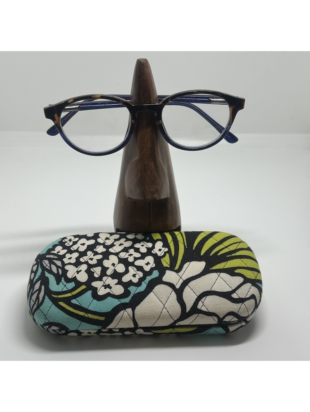 Vera Bradley Tortoise and Purple Prescription Glasses Frames with Floral Case